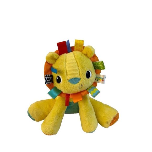 Bright Starts Taggie plush yellow lion rattle toy replacement - Picture 1 of 7